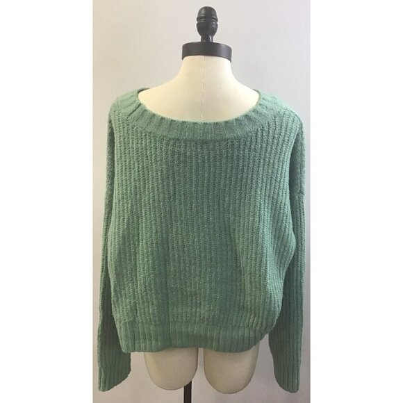 Womans Open Edit Mint Green Sweater size L - Picture 2 of 2